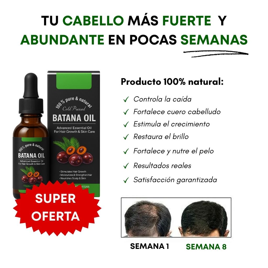 Pagas 1 Llevas 3 Aceite Batana ORIGINAL: Recupera tu Cabello Perdido en Tan Solo 8 Semanas