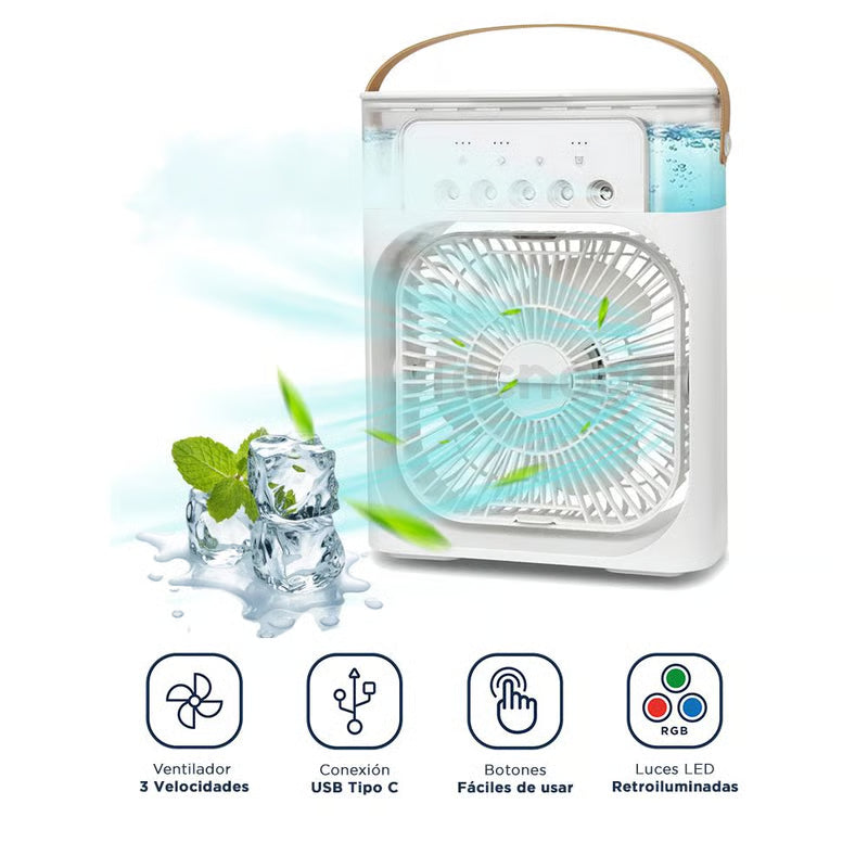 VENTILADOR HUMIDIFICADOR ECOAURA 🍃😎🌿