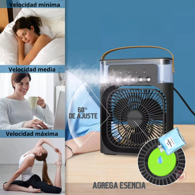VENTILADOR HUMIDIFICADOR ECOAURA 🍃😎🌿