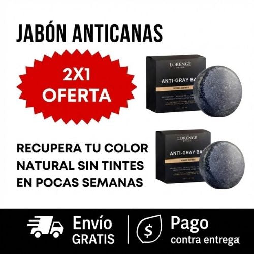 Kit Pagas 1 Llevas 2 | Jabón Chao Canas | Despídete de las Canas Sin Tintes