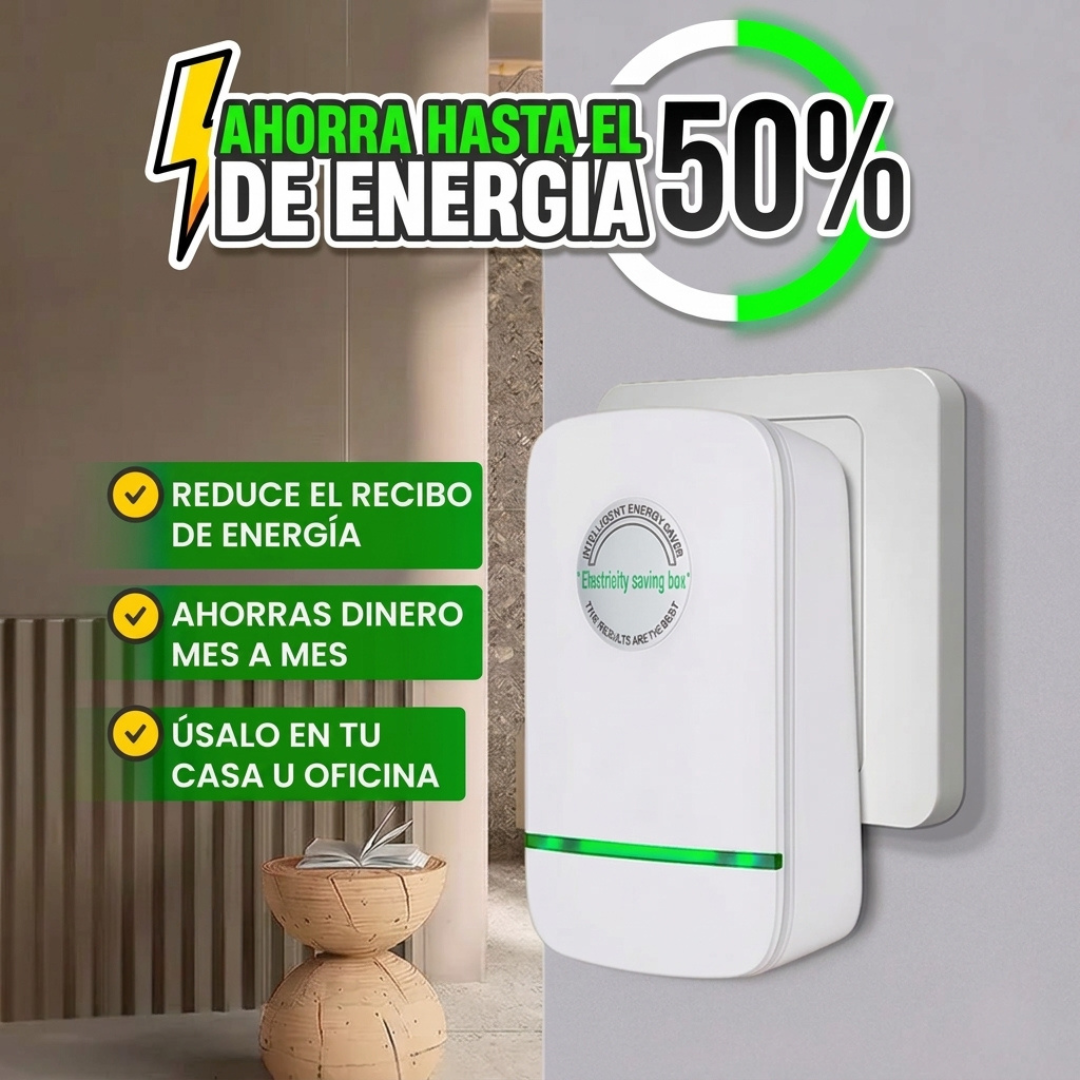 Ahorrador de Energía ORIGINAL Powers | Reduce el Consumo de Energía Hasta un 50%