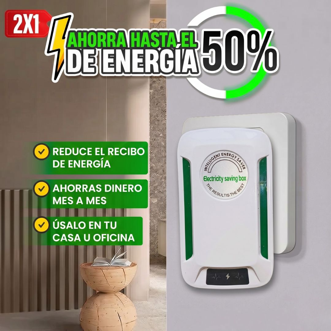 Kit 2x1 | Ahorrador de Energía Powers ÚLTIMO MODELO | Reduce el Consumo de Energía Hasta un 50%