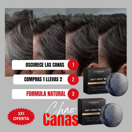 Kit Pagas 1 Llevas 2 | Jabón Chao Canas | Despídete de las Canas Sin Tintes
