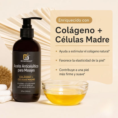 Aceite M3 Naturals EL ORIGINAL | REDUCE LAS ESTRÍAS Y CELULITIS EN POCAS SEMANAS