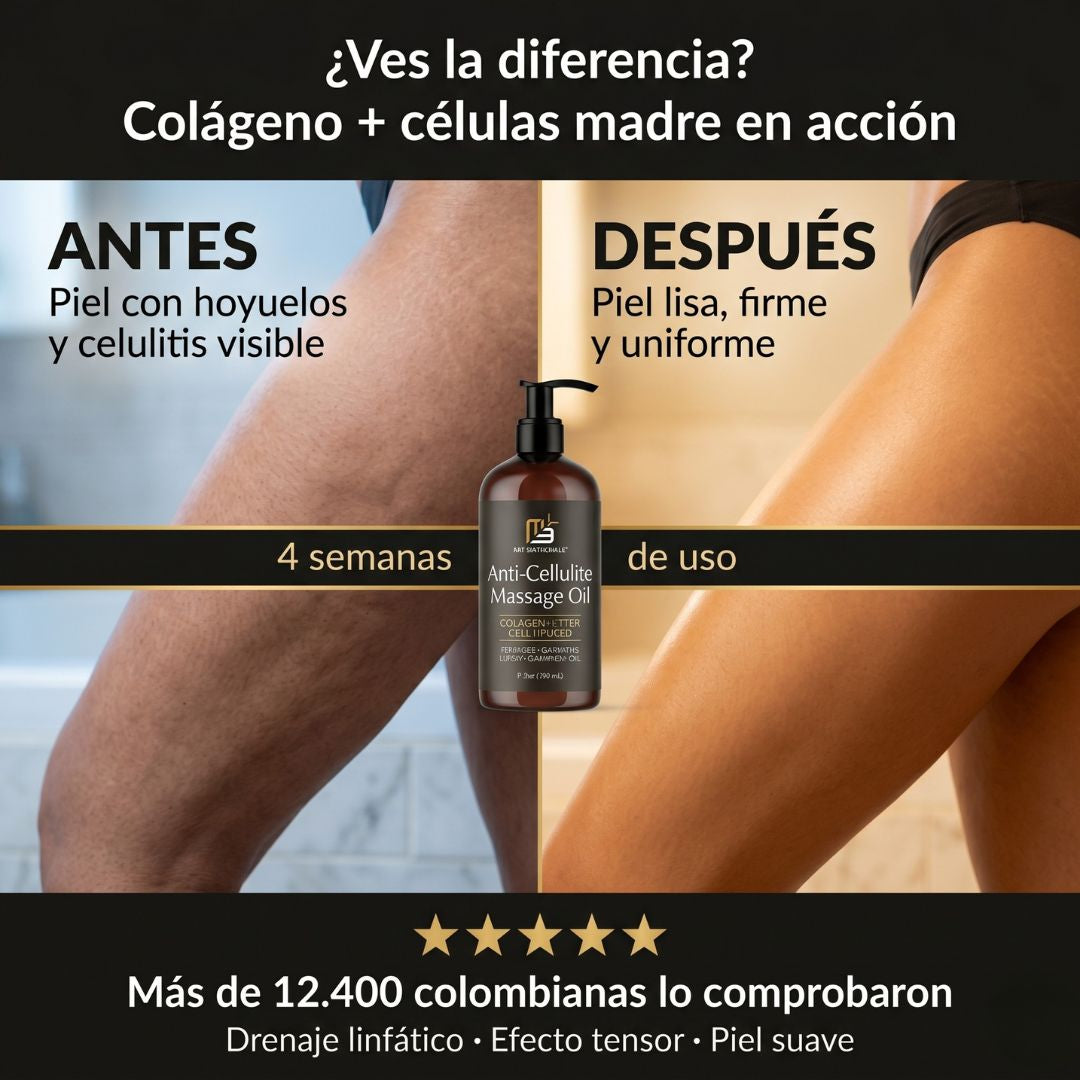Aceite M3 Naturals EL ORIGINAL | REDUCE LAS ESTRÍAS Y CELULITIS EN POCAS SEMANAS