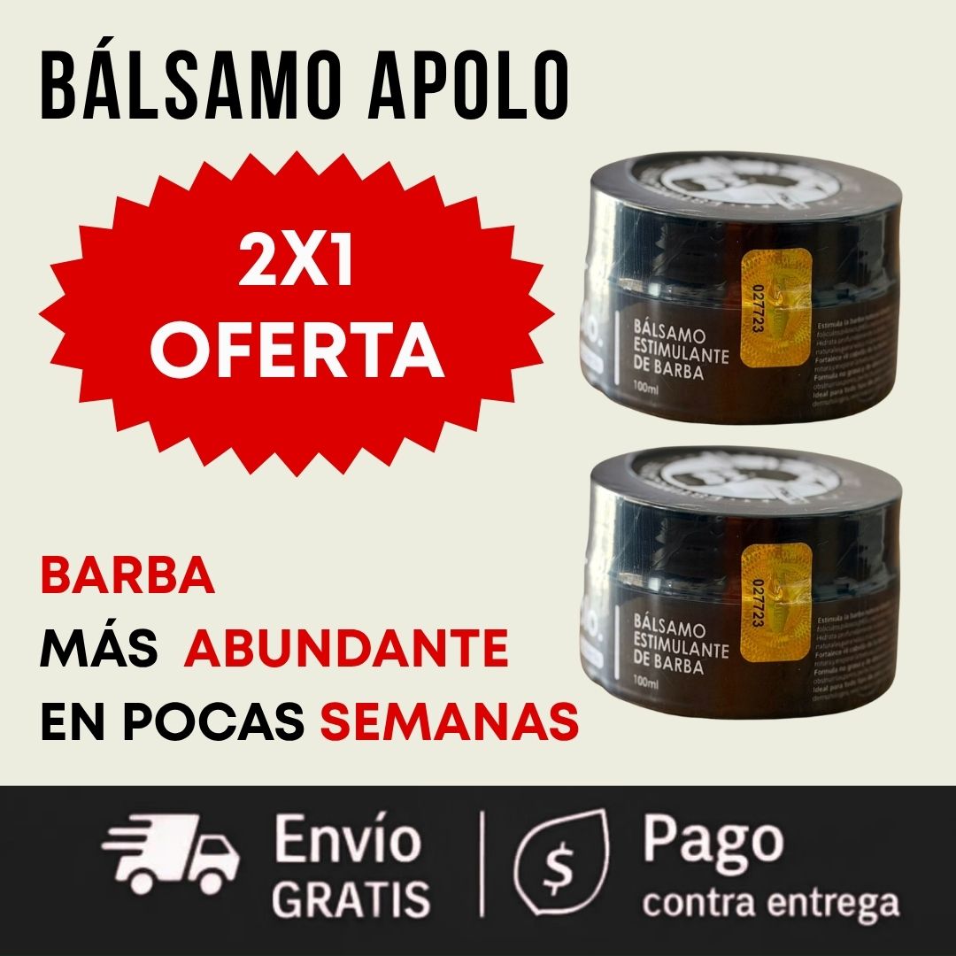 Compras 1 Llevas 2 | Bálsamo APOLO EL ORIGINAL (100ml) | BARBA MÁS ABUNDANTE EN POCAS SEMANAS