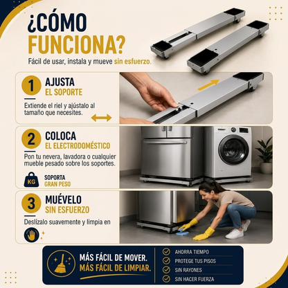 Soportes Base con Ruedas para Electrodomésticos