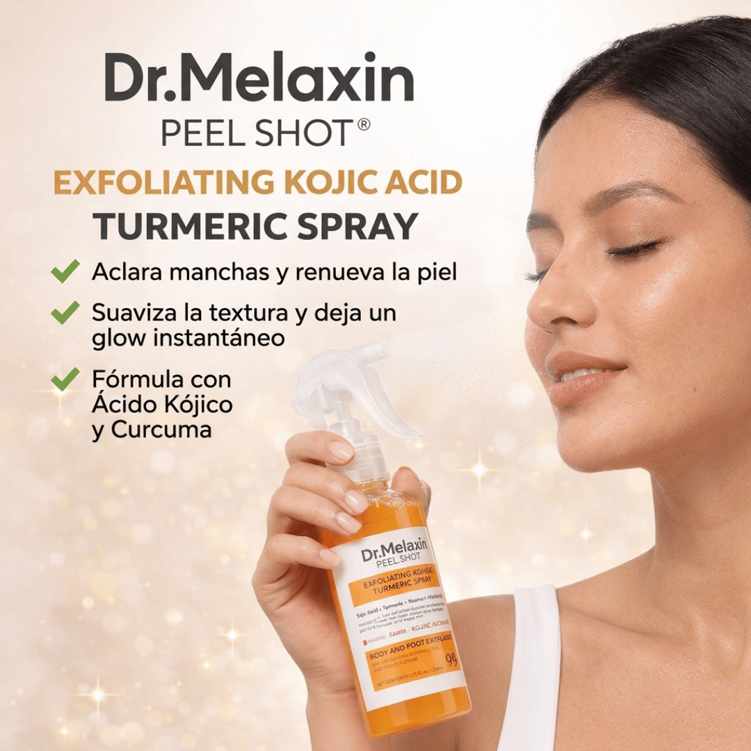 Dr. Melaxin Peel Shot ORIGINAL (200ml) Cúrcuma + Acido Kójico | Dile Adiós a las Manchas en Pocas Semanas