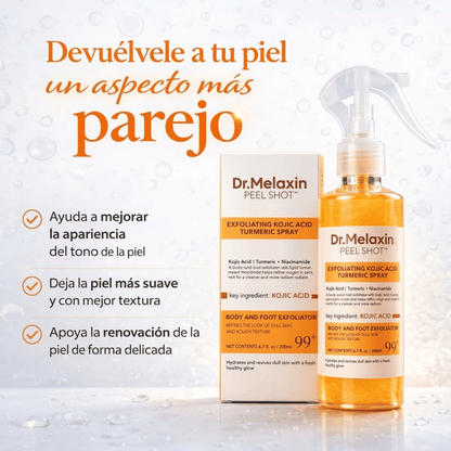 Dr. Melaxin Peel Shot ORIGINAL (200ml) Cúrcuma + Acido Kójico | Dile Adiós a las Manchas en Pocas Semanas