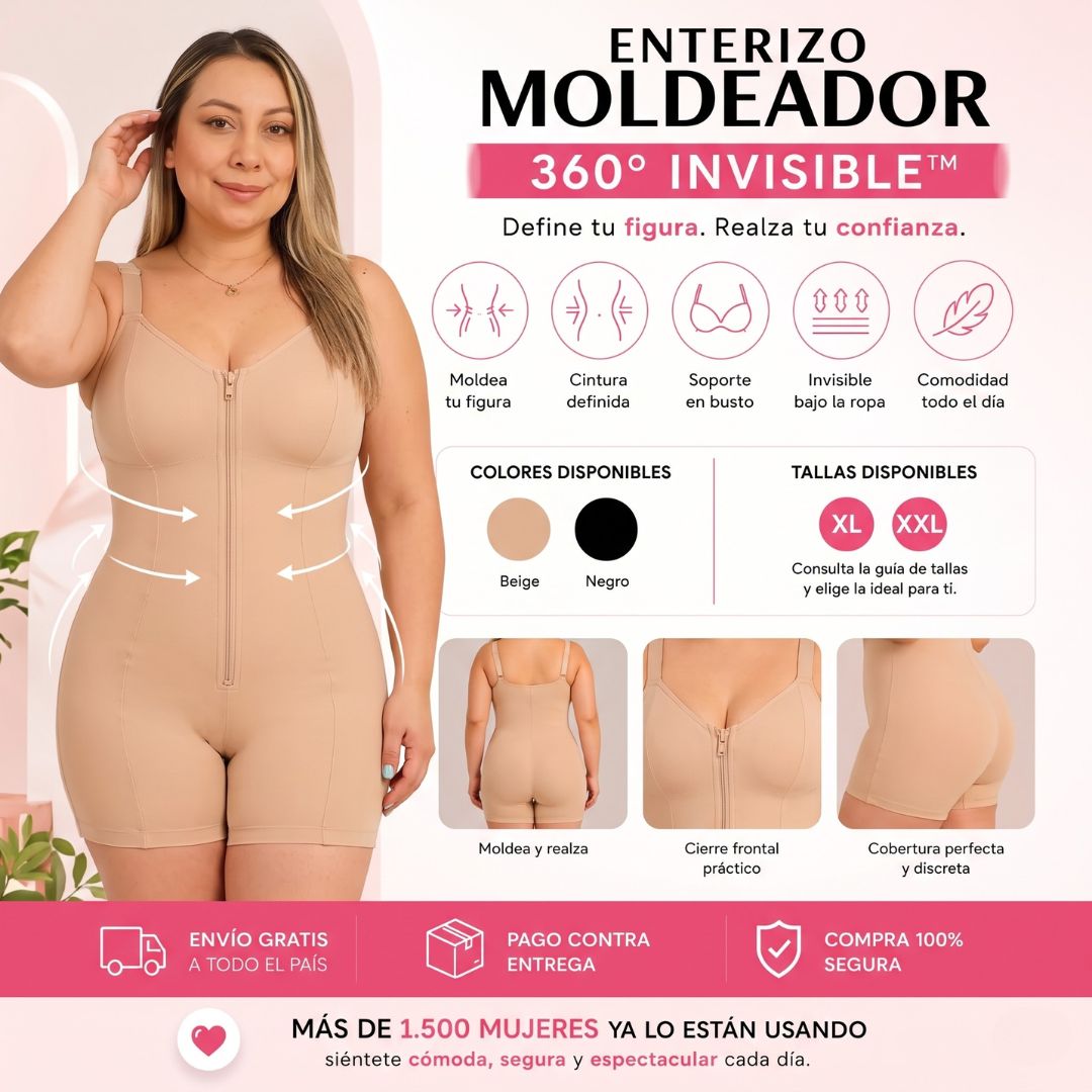 ENTERIZO MOLDEACURVAS 360 | Define y Realza Tu Figura Curvy al Instante