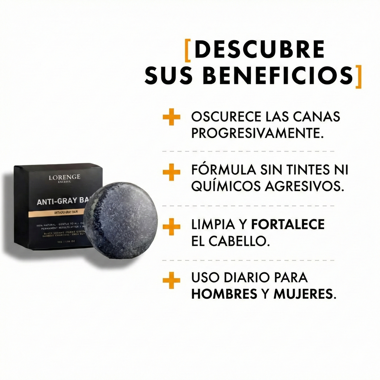 Kit Pagas 1 Llevas 2 | Jabón Chao Canas | Despídete de las Canas Sin Tintes