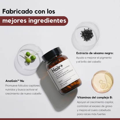 Hair+ x 60 CAPS: El Secreto Ancestral que Reduce la Caída del Cabello y Aumenta el Volumen