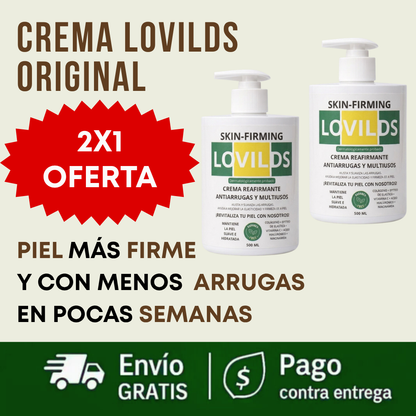 Compras 1 Llevas 2 | Crema Lovilds ORIGINAL (500ml) | Piel Más Firme y con Menos Arrugas En 4 Semanas