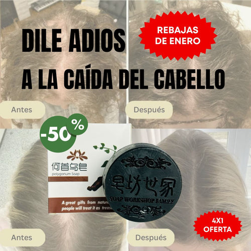 Compras 1 Llevas 4 | Jabón Polygonum EL ORIGINAL | CABELLO MÁS ABUNDANTE EN POCAS SEMANAS