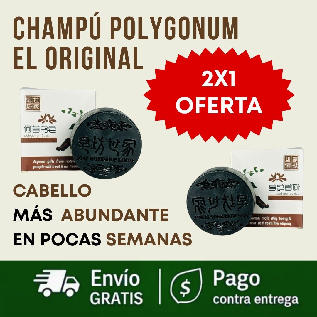Compras 1 Llevas 2 | Jabón Polygonum EL ORIGINAL | CABELLO MÁS ABUNDANTE EN POCAS SEMANAS