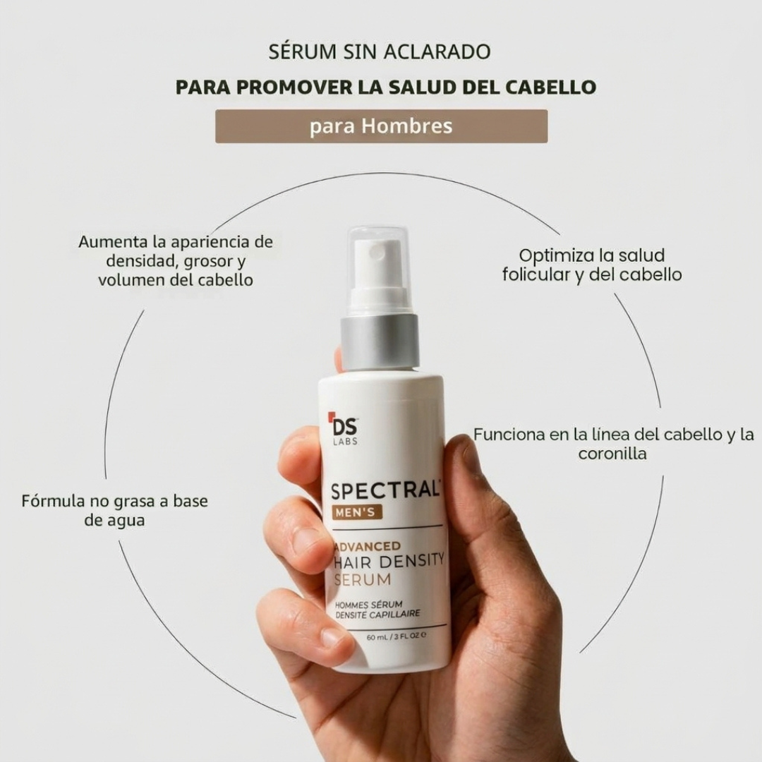 Serum Spectral Mens ORIGINAL (60ml) Nanoxidil 5% + Cafeína | Recupera tu Cabello en  8 Semanas