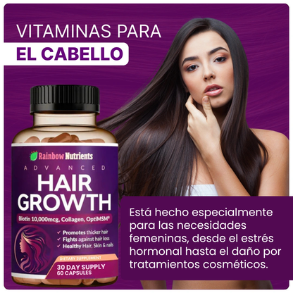 HAIR GROWTH: El secreto natural para un cabello más denso, fuerte y lleno de vida