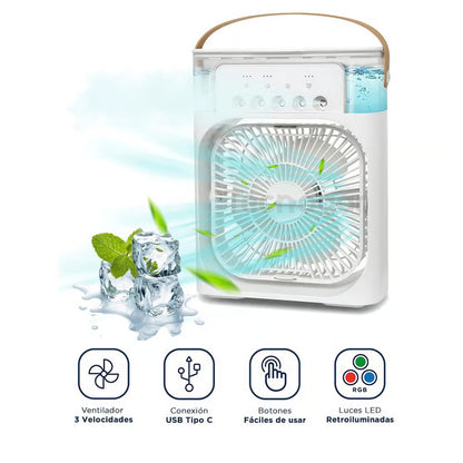 VENTILADOR HUMIDIFICADOR ECOAURA 🍃😎🌿