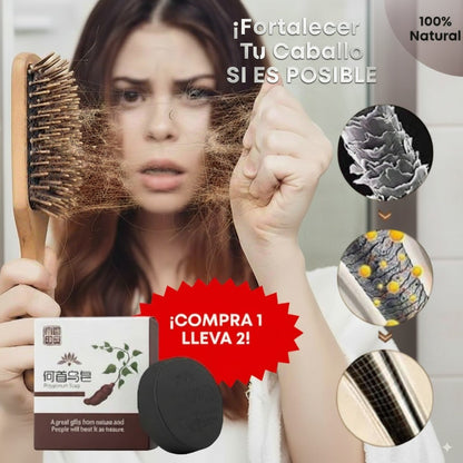 Jabón Polygonum x2 - Recupera la fuerza y el color de tu cabello con ingredientes naturales