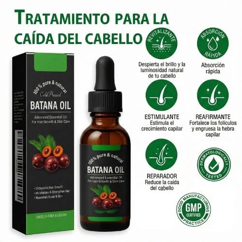 Kit x3: Aceite Batana ORIGINAL - El Tratamiento que Detiene la Caída del Cabello y lo Ayuda a Crecer