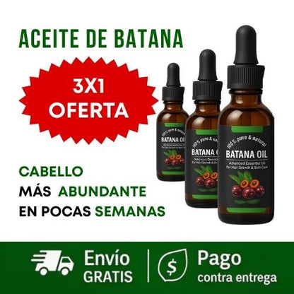 Kit x3: Aceite Batana ORIGINAL - El Tratamiento que Detiene la Caída del Cabello y lo Ayuda a Crecer