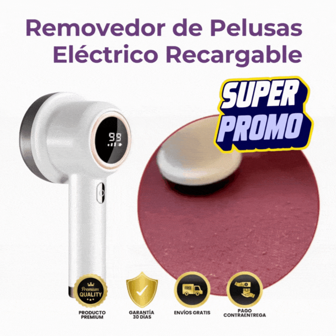 Removedor de Pelusa Eléctrico Recargable Pelus Out⚡Ropa Siempre Impecable